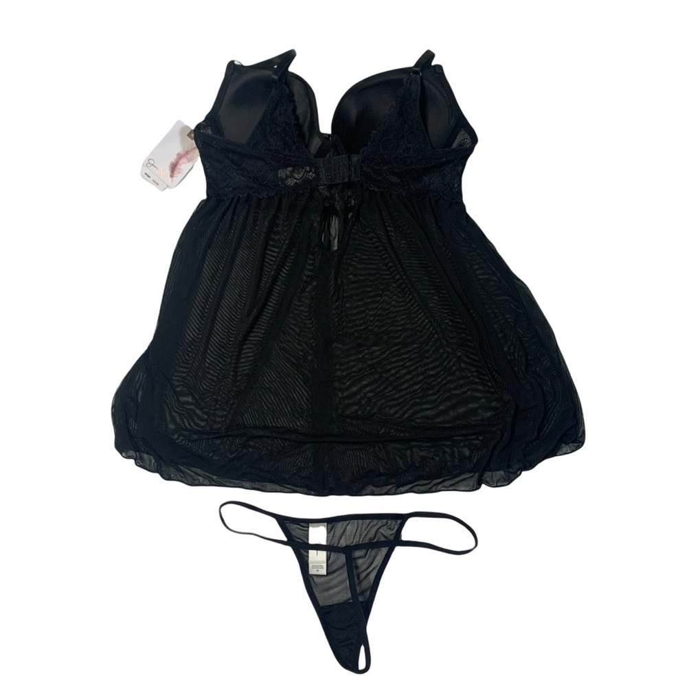 Jessica Simpson New With Tags Sheer Lacy Nighty Thing Set Padded Bra Size Medium - Picture 2 of 13